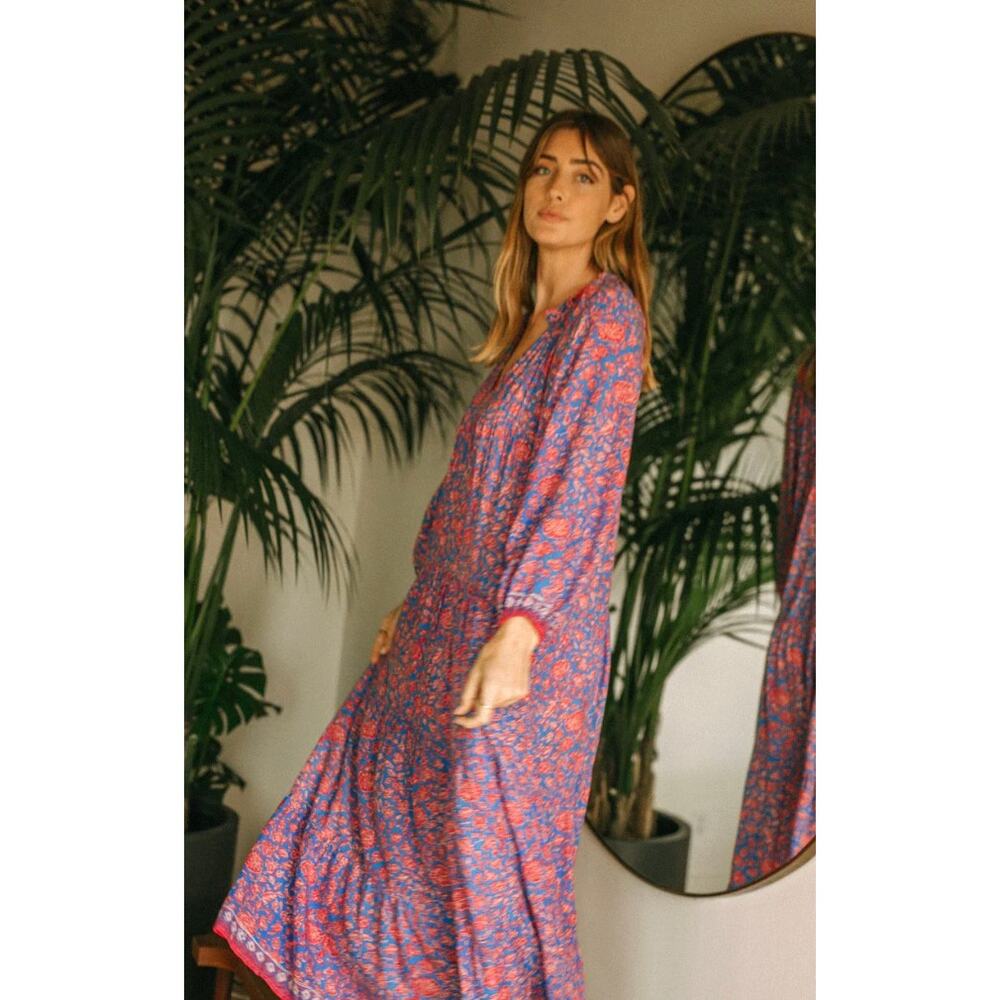 Natalie Martin Briana Floral Maxi Dress size M medium